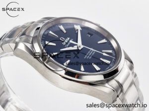 Aqua Terra 150M SS VSF 1:1 Best Edition Blue Textured Dial on SS Bracelet A8500 Super Clone - Image 6