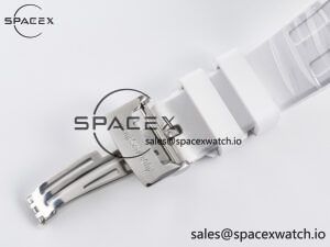 Royal Oak Offshore Ladies 33mm SS DRF Best Edition White Dial Diamonds Bezel on White Rubber Strap ETA Quartz - Image 17