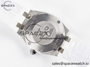 Royal Oak Offshore Ladies 33mm SS DRF Best Edition White Dial Diamonds Bezel on White Rubber Strap ETA Quartz - Image 15