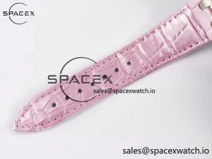 Royal Oak Offshore Ladies 33mm SS DRF Best Edition Pink Dial Diamonds Bezel on Pink Leather Strap ETA Quartz - Image 16
