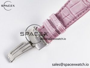 Royal Oak Offshore Ladies 33mm SS DRF Best Edition Pink Dial Diamonds Bezel on Pink Leather Strap ETA Quartz - Image 17