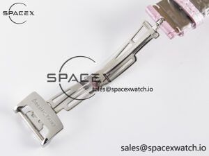 Royal Oak Offshore Ladies 33mm SS DRF Best Edition Pink Dial Diamonds Bezel on Pink Leather Strap ETA Quartz - Image 19