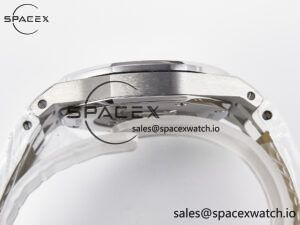 Royal Oak Offshore Ladies 33mm SS DRF Best Edition White Dial Diamonds Bezel on White Rubber Strap ETA Quartz - Image 12