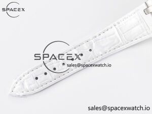 Royal Oak Offshore Ladies 33mm SS DRF Best Edition White Dial Diamonds Bezel on White Rubber Strap ETA Quartz - Image 16