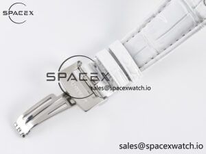 Royal Oak Offshore Ladies 33mm SS DRF Best Edition White Dial Diamonds Bezel on White Rubber Strap ETA Quartz - Image 17