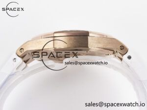 Royal Oak Offshore Ladies 33mm RG DRF Best Edition White Dial Diamonds Bezel on White Rubber Strap ETA Quartz - Image 12