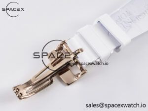 Royal Oak Offshore Ladies 33mm RG DRF Best Edition White Dial Diamonds Bezel on White Rubber Strap ETA Quartz - Image 18