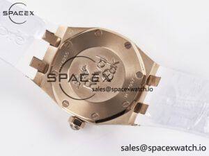Royal Oak Offshore Ladies 33mm RG DRF Best Edition White Dial Diamonds Bezel on White Rubber Strap ETA Quartz - Image 15