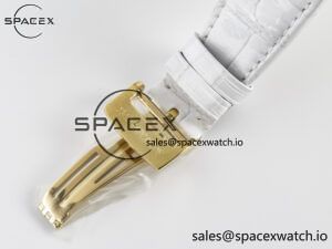 Royal Oak Ladies 33mm YG DRF Best Edition MOP Dial Diamonds Bezel on White Rubber Strap ETA Quartz - Image 17