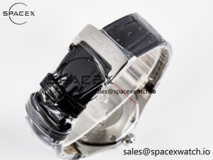 1Royal Oak Offshore Ladies 33mm SS DRF Best Edition Black Dial Diamonds Bezel on Black Leather Strap ETA Quartz - Image 14