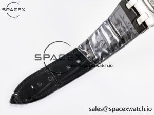 1Royal Oak Offshore Ladies 33mm SS DRF Best Edition Black Dial Diamonds Bezel on Black Leather Strap ETA Quartz - Image 16