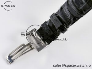 1Royal Oak Offshore Ladies 33mm SS DRF Best Edition Black Dial Diamonds Bezel on Black Leather Strap ETA Quartz - Image 17