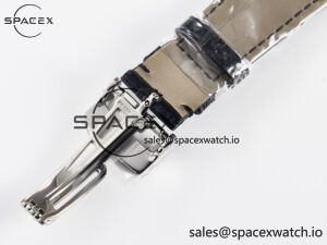 1Royal Oak Offshore Ladies 33mm SS DRF Best Edition Black Dial Diamonds Bezel on Black Leather Strap ETA Quartz - Image 18