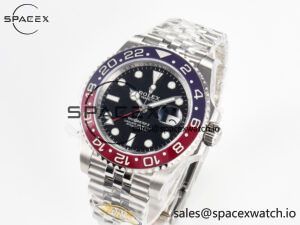 GMT-Master II 126710 BLRO Blue/Red Ceramic 904L ARF 1:1 Best Edition on Jubilee Bracelet SH3285 V3 - Image 4