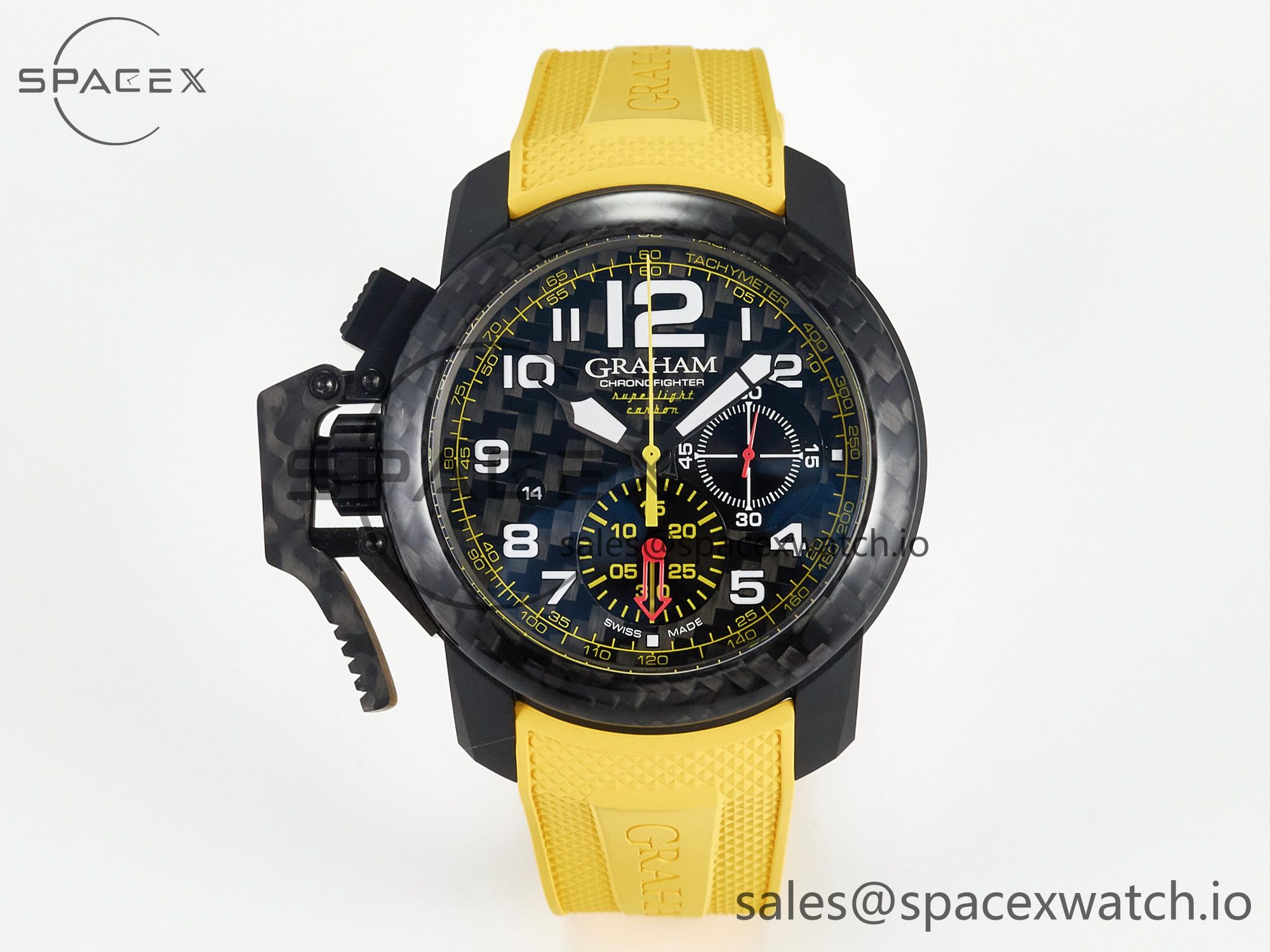 IMG_8679 拷贝 Chronofighter Superlight JKF 1:1 Best Edition on Yellow Rubber Strap A7750 - Image 1
