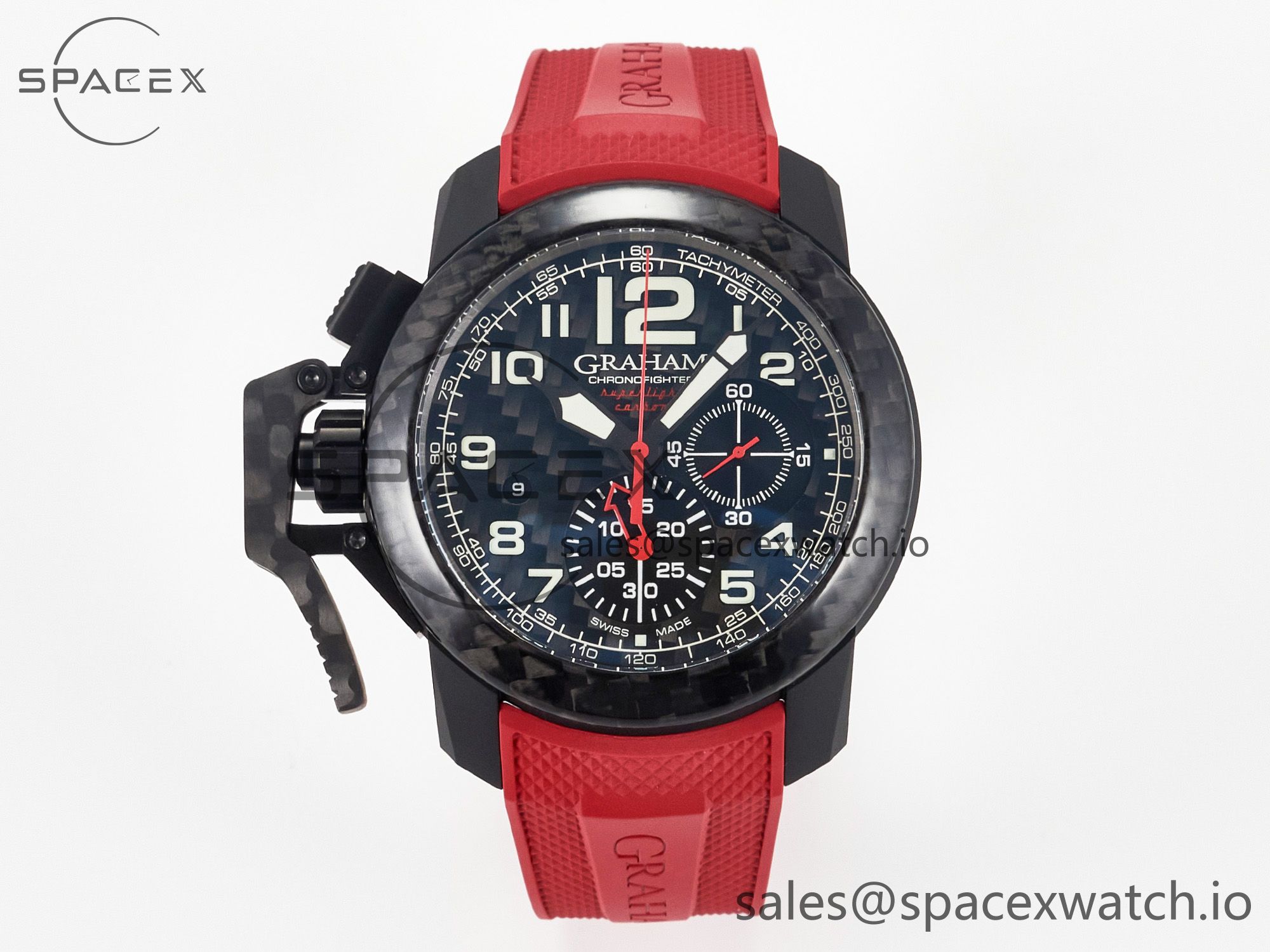 IMG_8706 拷贝 Chronofighter Superlight JKF 1:1 Best Edition on Red Rubber Strap A7750 - Image 1
