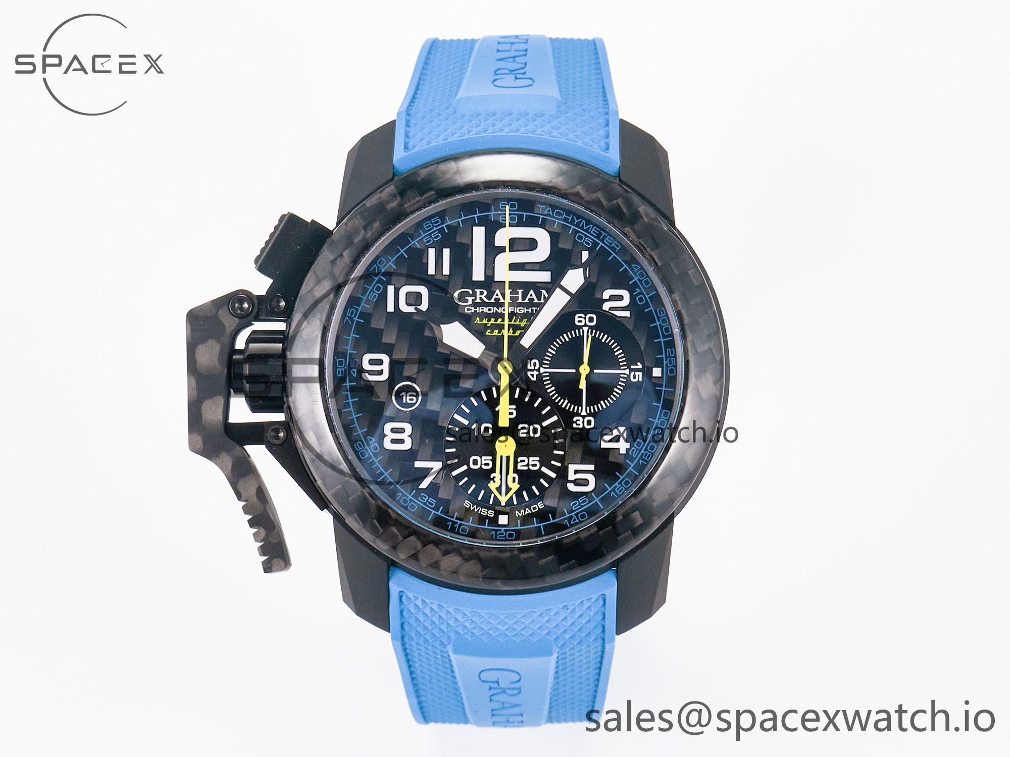 IMG_8732 拷贝 Chronofighter Superlight JKF 1:1 Best Edition on Blue Rubber Strap A7750 - Image 1