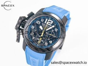 Chronofighter Superlight JKF 1:1 Best Edition on Blue Rubber Strap A7750 - Image 4