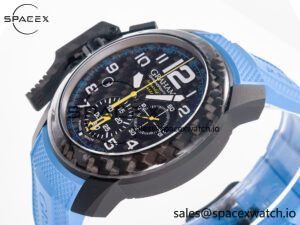 Chronofighter Superlight JKF 1:1 Best Edition on Blue Rubber Strap A7750 - Image 5