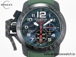 Chronofighter Superlight JKF 1:1 Best Edition on Green Rubber Strap A7750 - Image 2