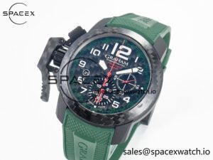 Chronofighter Superlight JKF 1:1 Best Edition on Green Rubber Strap A7750 - Image 4