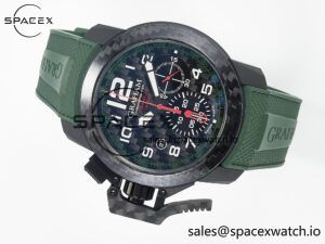 Chronofighter Superlight JKF 1:1 Best Edition on Green Rubber Strap A7750 - Image 8