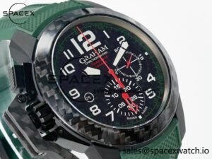 Chronofighter Superlight JKF 1:1 Best Edition on Green Rubber Strap A7750 - Image 3