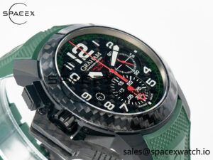 Chronofighter Superlight JKF 1:1 Best Edition on Green Rubber Strap A7750 - Image 6