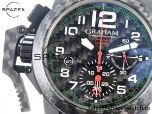 Chronofighter Superlight JKF 1:1 Best Edition on Green Rubber Strap A7750 - Image 9