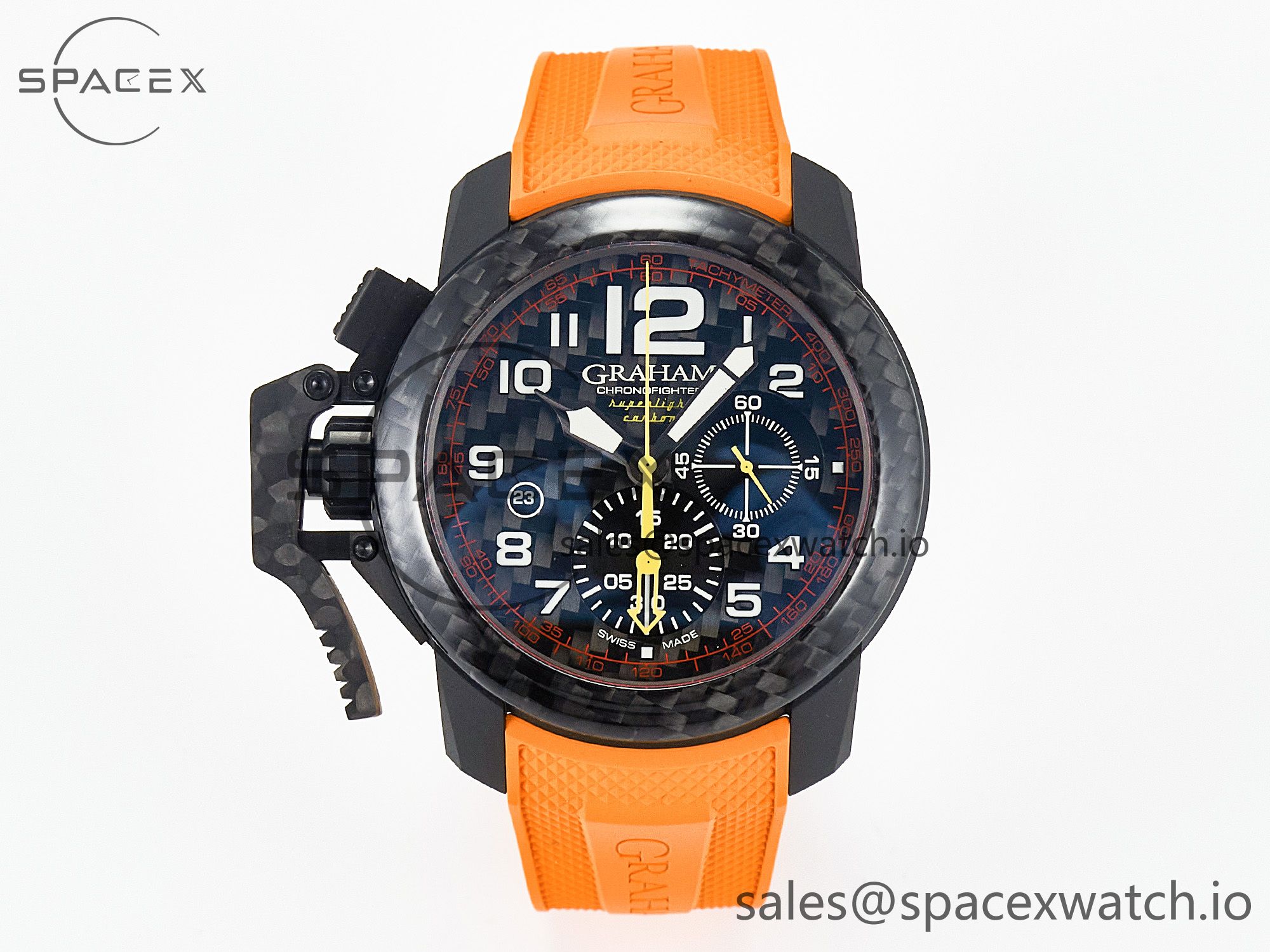 IMG_8792 拷贝 Chronofighter Superlight JKF 1:1 Best Edition on Orange Rubber Strap A7750 - Image 1