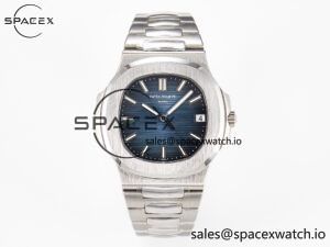 Nautilus Jumbo 5711 JJF 1:1 Best Edition Blue Textured Dial On SS Bracelet A324 V3