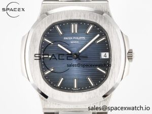 Nautilus Jumbo 5711 JJF 1:1 Best Edition Blue Textured Dial On SS Bracelet A324 V3 - Image 2