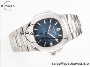 Nautilus Jumbo 5711 JJF 1:1 Best Edition Blue Textured Dial On SS Bracelet A324 V3 - Image 8