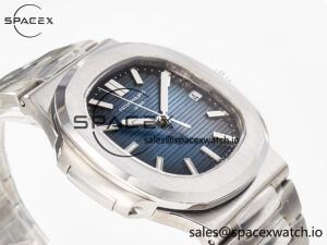 Nautilus Jumbo 5711 JJF 1:1 Best Edition Blue Textured Dial On SS Bracelet A324 V3 - Image 6