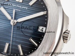 Nautilus Jumbo 5711 JJF 1:1 Best Edition Blue Textured Dial On SS Bracelet A324 V3 - Image 10