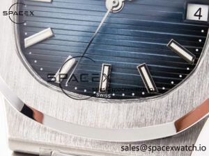 Nautilus Jumbo 5711 JJF 1:1 Best Edition Blue Textured Dial On SS Bracelet A324 V3 - Image 11