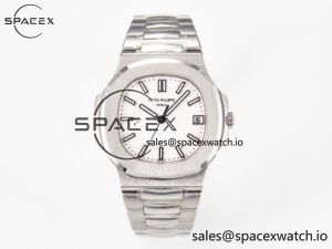 Nautilus Jumbo 5711 JJF 1:1 Best Edition White Textured Dial On SS Bracelet A324 V3