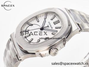 Nautilus Jumbo 5711 JJF 1:1 Best Edition White Textured Dial On SS Bracelet A324 V3 - Image 5
