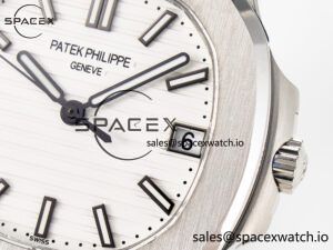 Nautilus Jumbo 5711 JJF 1:1 Best Edition White Textured Dial On SS Bracelet A324 V3 - Image 10
