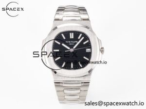 Nautilus Jumbo 5711 JJF 1:1 Best Edition Black Textured Dial On SS Bracelet A324 V3