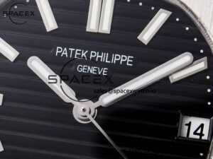 Nautilus Jumbo 5711 JJF 1:1 Best Edition Black Textured Dial On SS Bracelet A324 V3 - Image 9
