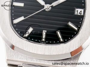 Nautilus Jumbo 5711 JJF 1:1 Best Edition Black Textured Dial On SS Bracelet A324 V3 - Image 11