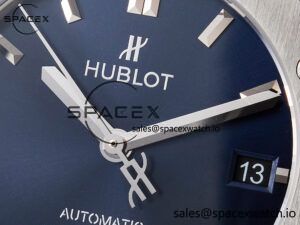 Classic Fusion 38mm SS JJF 1:1 Best Edition Blue Dial on Blue Gummy Leather Strap - Image 9