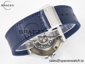 Classic Fusion 38mm SS JJF 1:1 Best Edition Blue Dial on Blue Gummy Leather Strap - Image 15