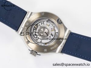 Classic Fusion 38mm SS JJF 1:1 Best Edition Blue Dial on Blue Gummy Leather Strap - Image 16