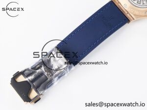 Classic Fusion 38mm RG JJF 1:1 Best Edition Blue Dial on Blue Gummy Leather Strap - Image 22