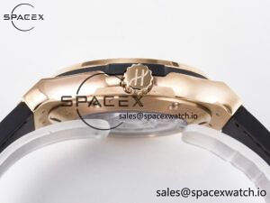 Classic Fusion 38mm RG JJF 1:1 Best Edition White Dial on Black Gummy Leather Strap - Image 14