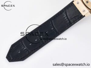 Classic Fusion 38mm RG JJF 1:1 Best Edition White Dial on Black Gummy Leather Strap - Image 20