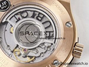Classic Fusion 38mm RG JJF 1:1 Best Edition White Dial on Black Gummy Leather Strap - Image 19