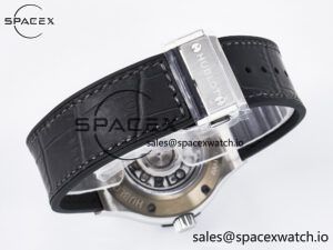 Classic Fusion 38mm SS JJF 1:1 Best Edition Gray Dial on Black Gummy Leather Strap - Image 15